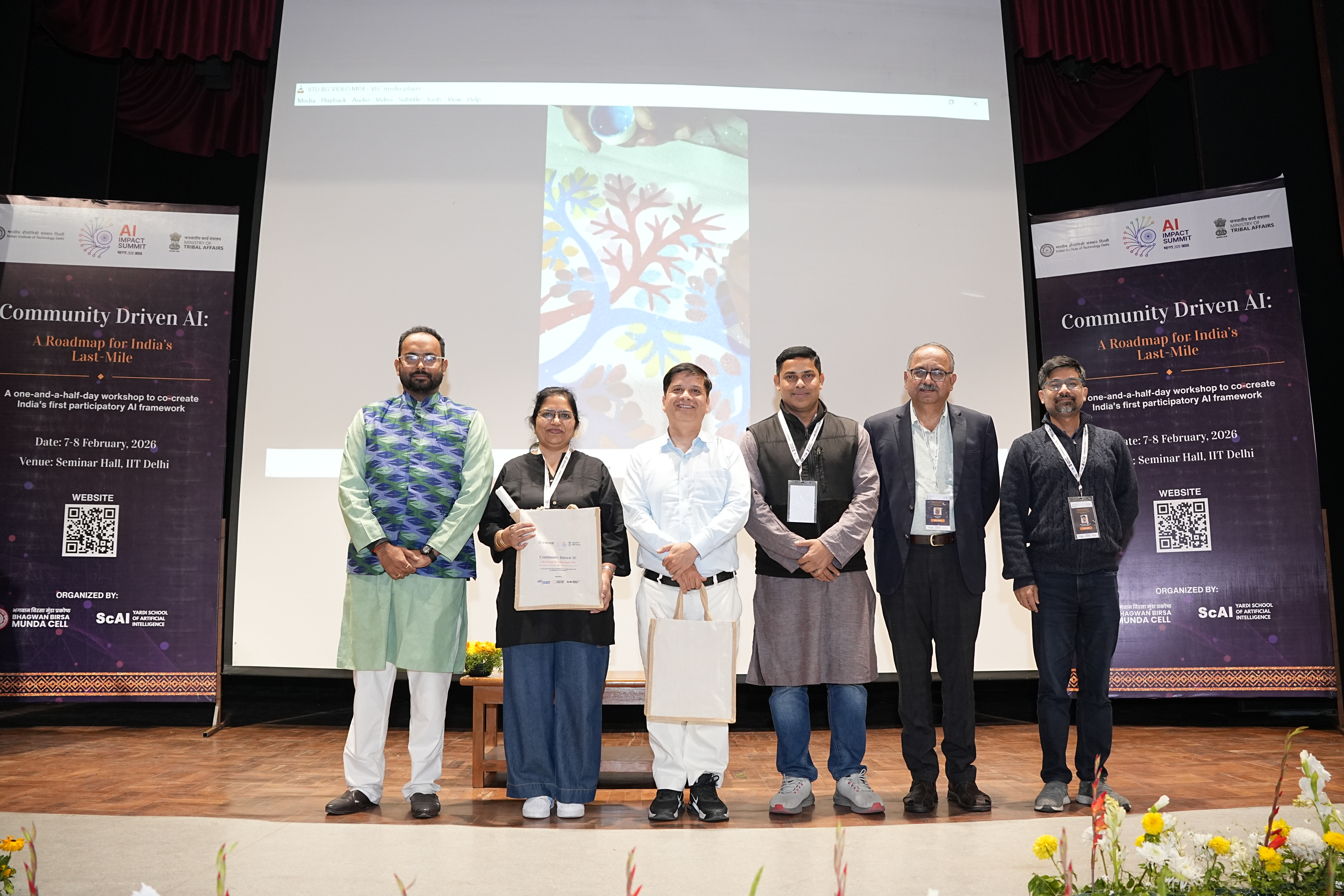 Pre-AI Summit session proceedings at IIT Delhi.